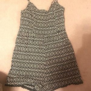 Spaghetti strap romper with adjustable straps